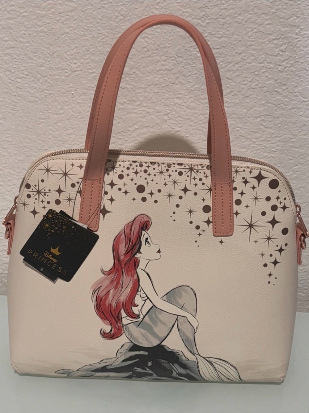 Loungefly x Disney The Little Mermaid Ariel Rose Gold Dome Satchel